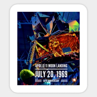 2-Sided - Apollo 11 50th Anniversary Sticker